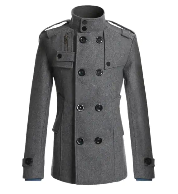 Men's Wool Trench Coat