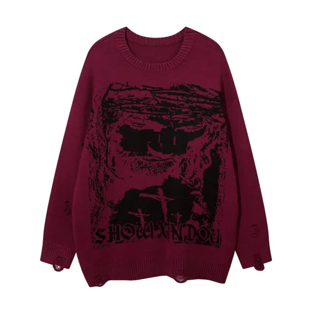 Oversized Anime Sweater