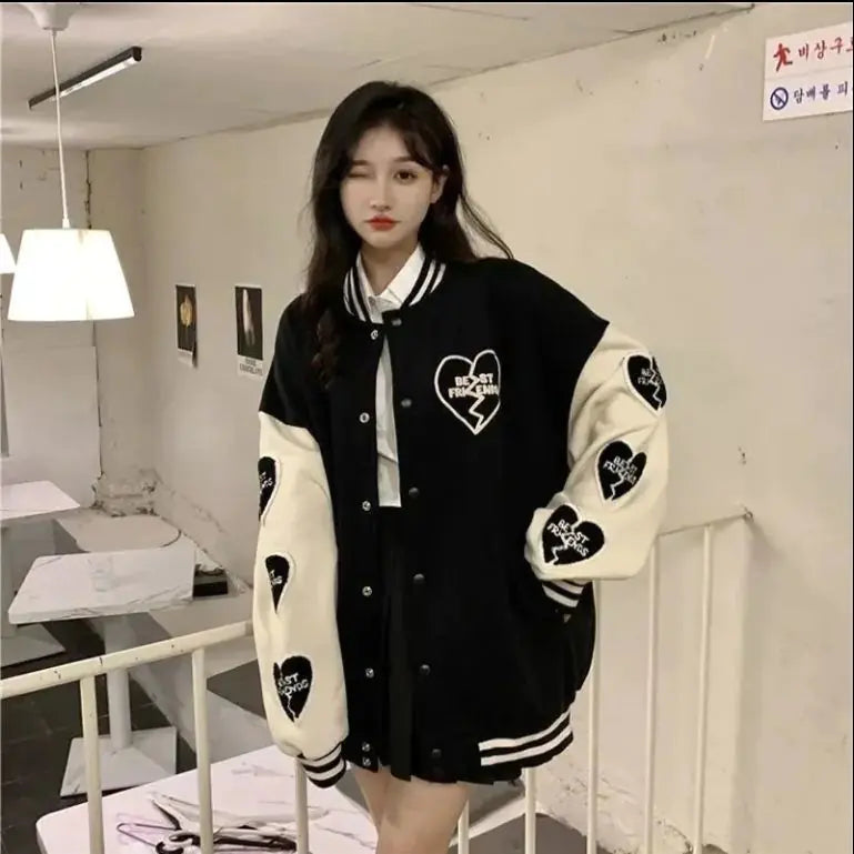 Autumn Heart Bomber Jacket