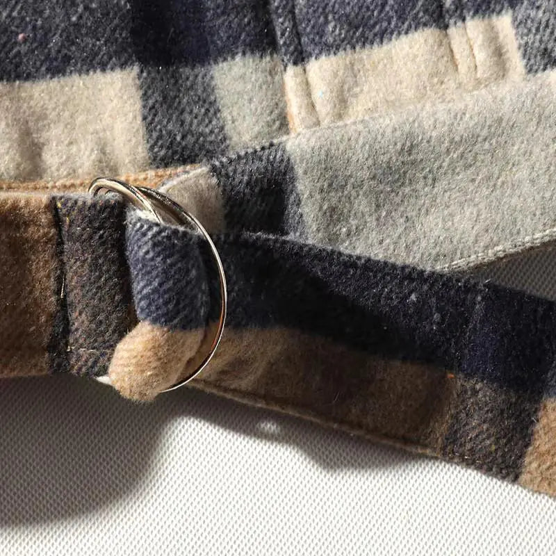 Men’s Wool Plaid Coat