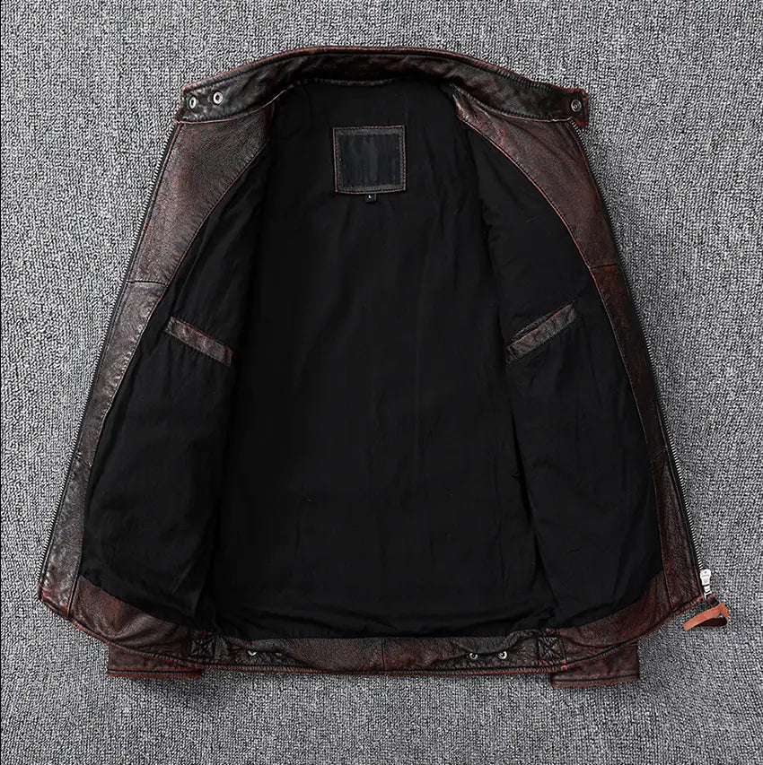 Men’s Vintage Brown Leather Jacket