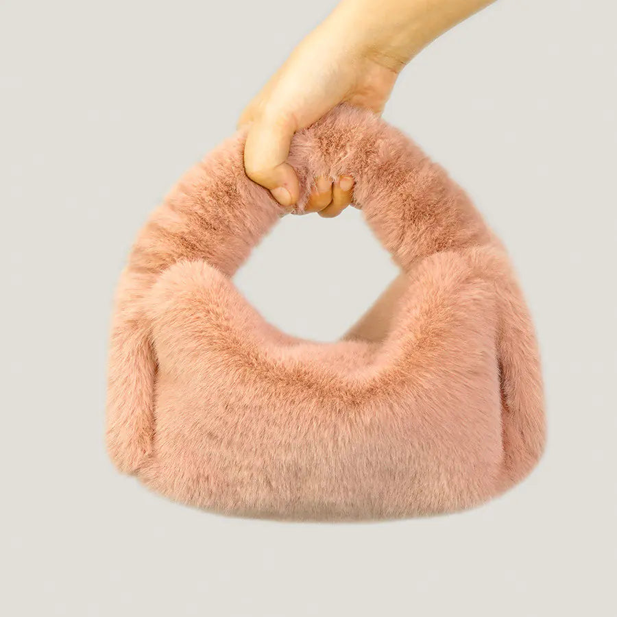 Crescent Fur Handbag