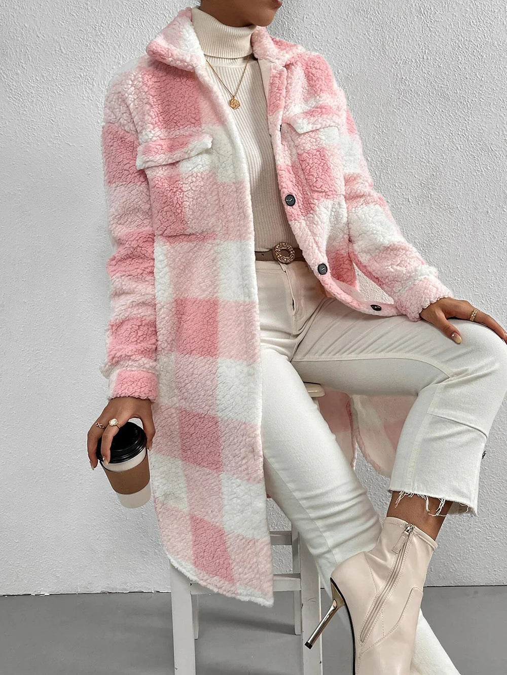 Women’s Classic Long Fleece Coat