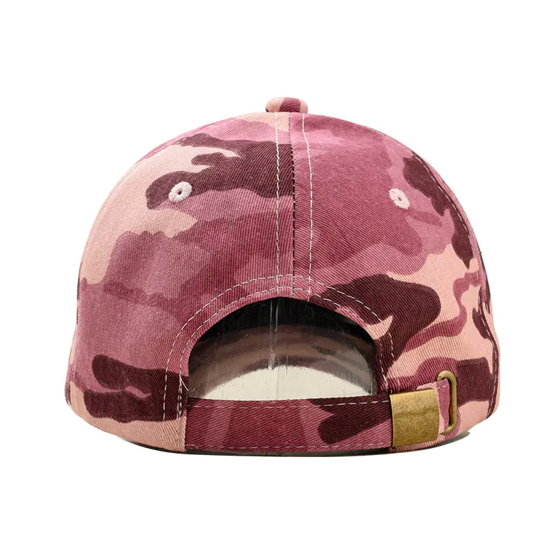 Camouflage Baseball Cap for Men and Women, Pink