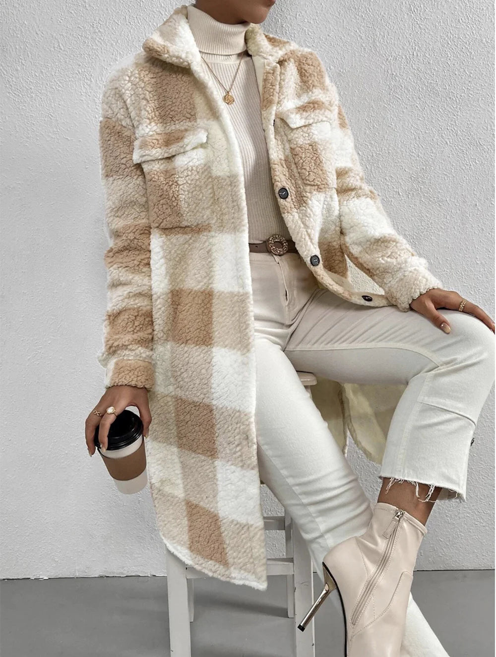 Women’s Classic Long Fleece Coat