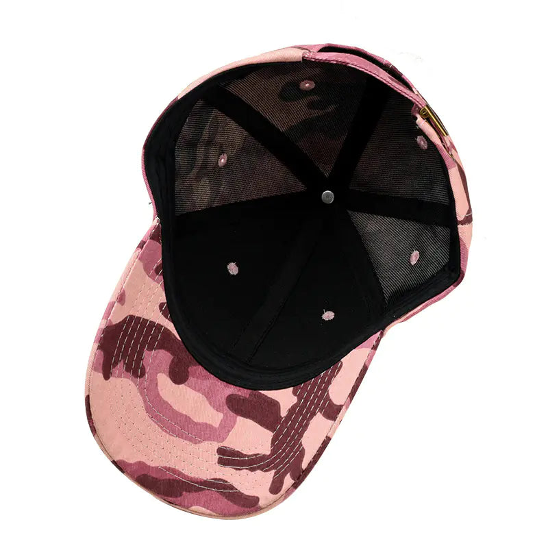 Camouflage Baseball Cap for Men and Women, Pink