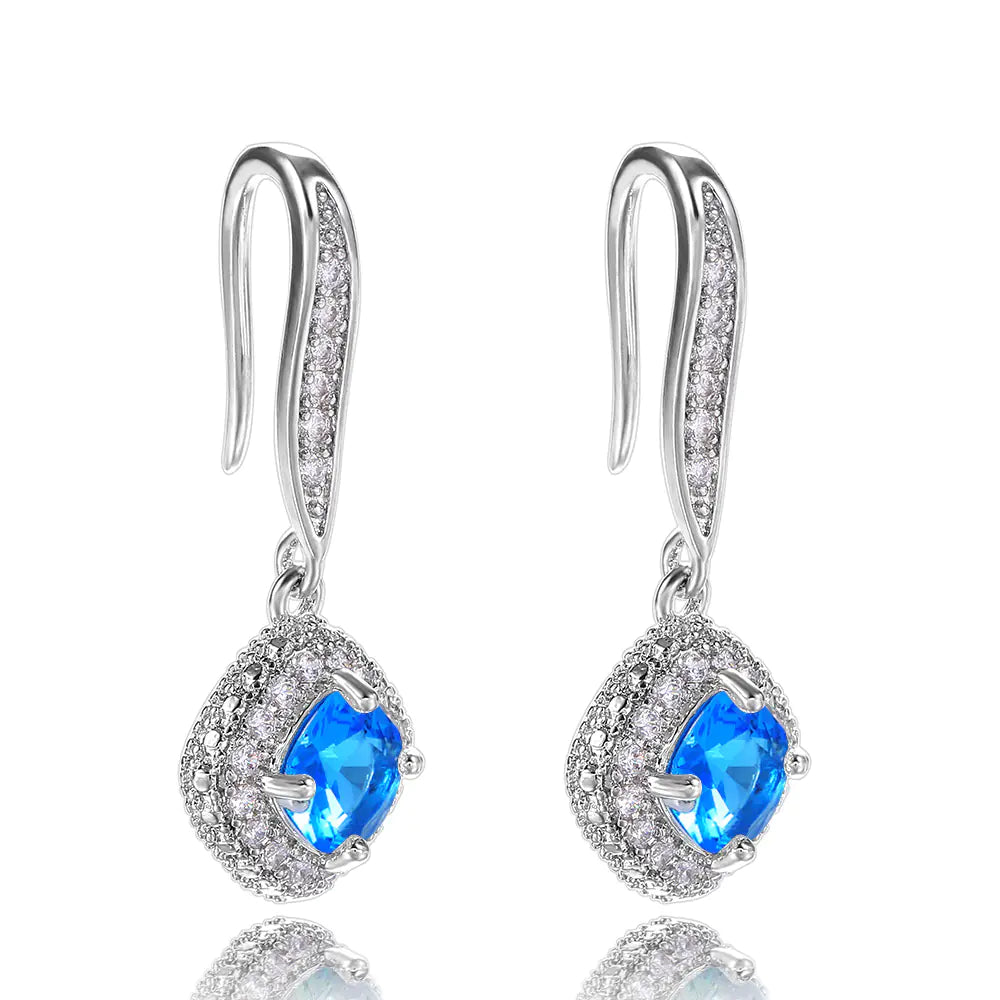 Square Zircon Earrings
