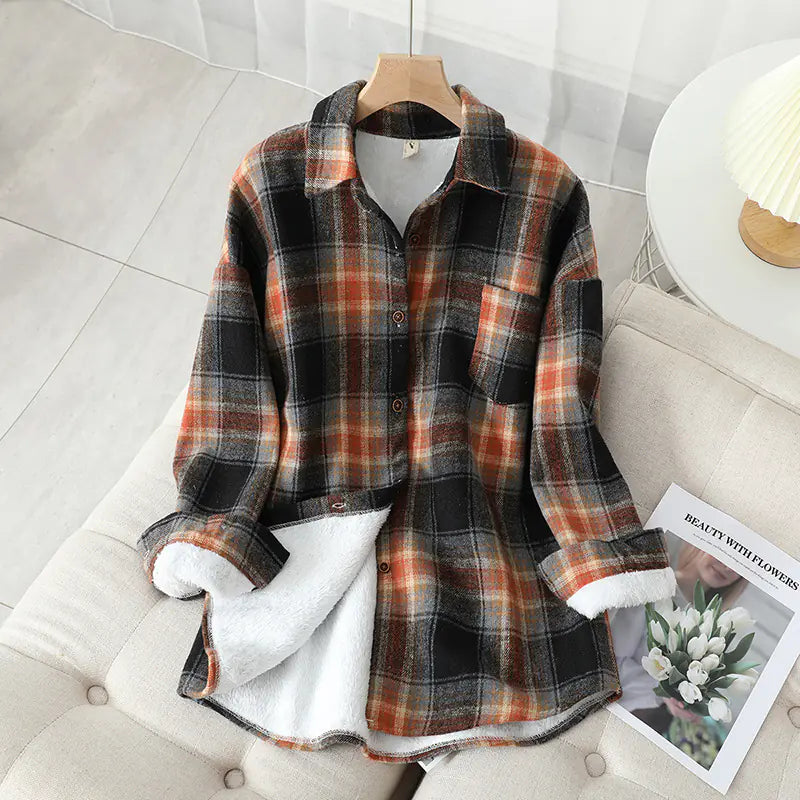 Women’s Cozy Plaid Shirt