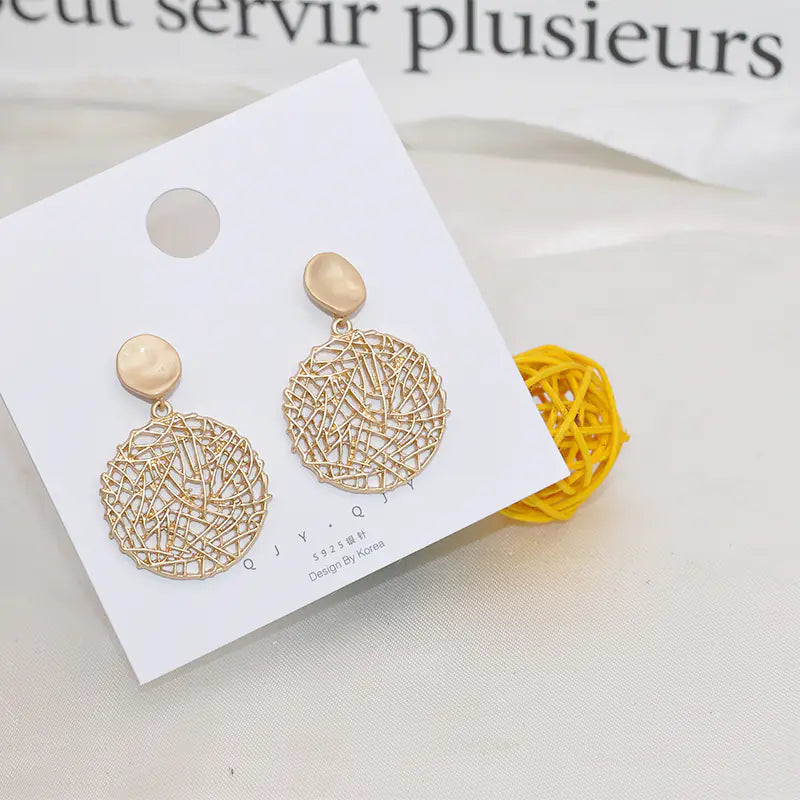 Opal Net Earrings