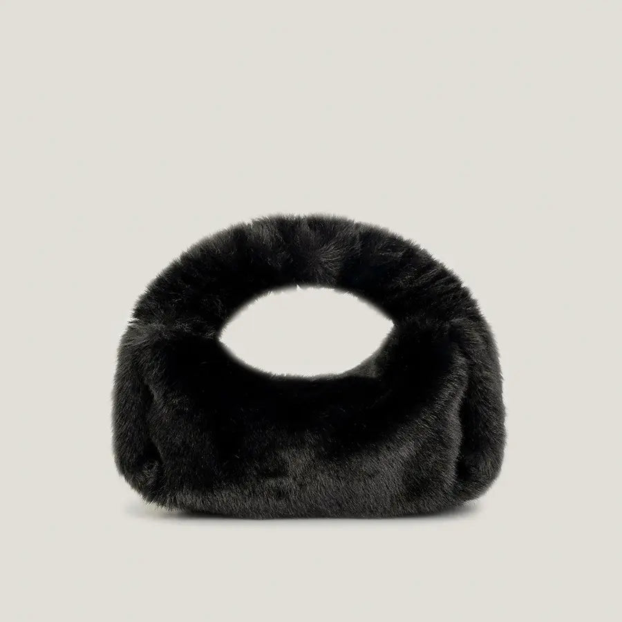 Crescent Fur Handbag