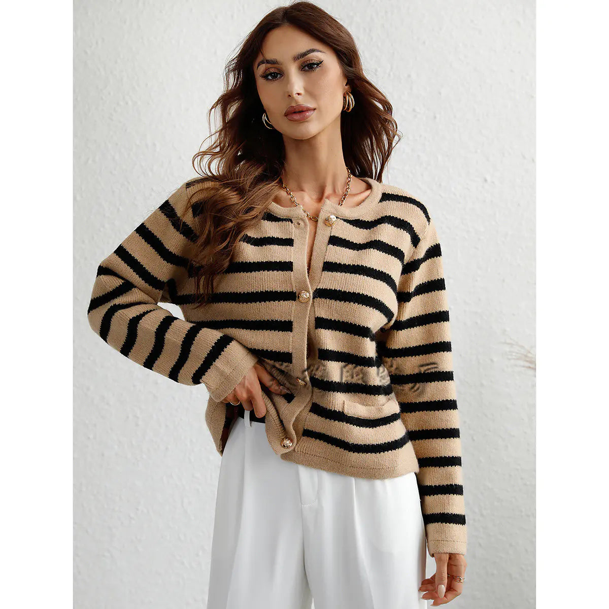 The Leni Striped Cardigan