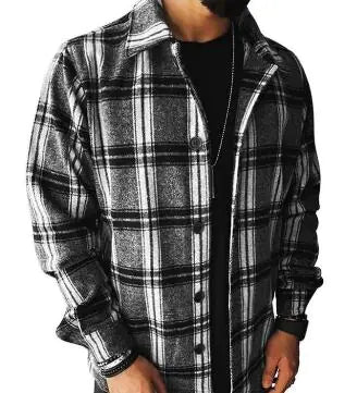 Men’s Plaid Long-Sleeve Shirt