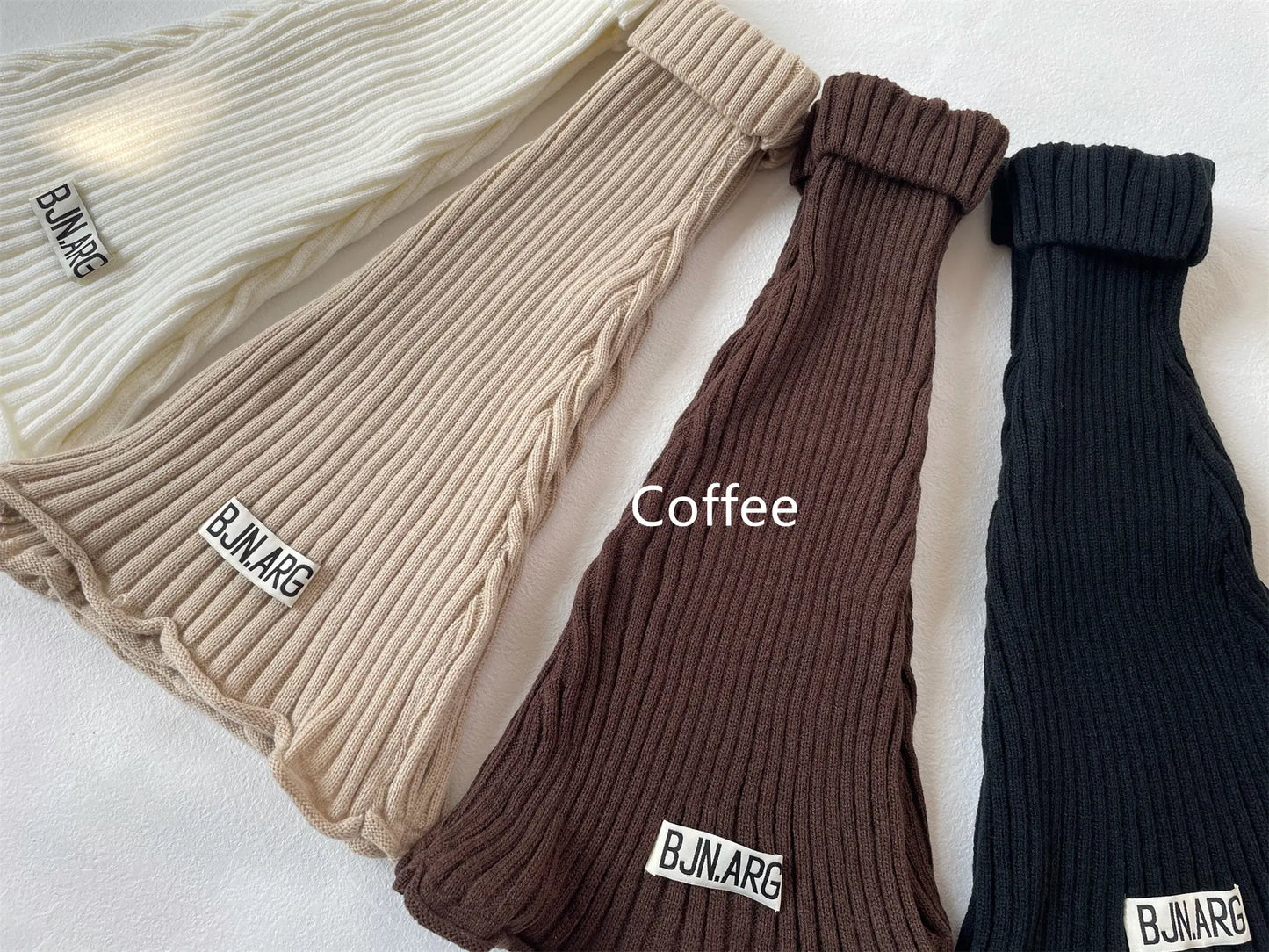 Striped Knit Warmers