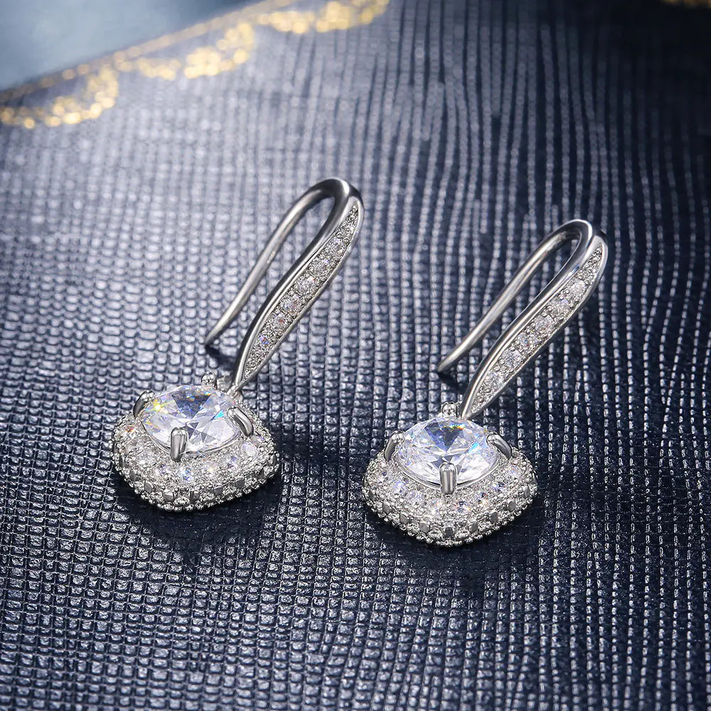 Square Zircon Earrings