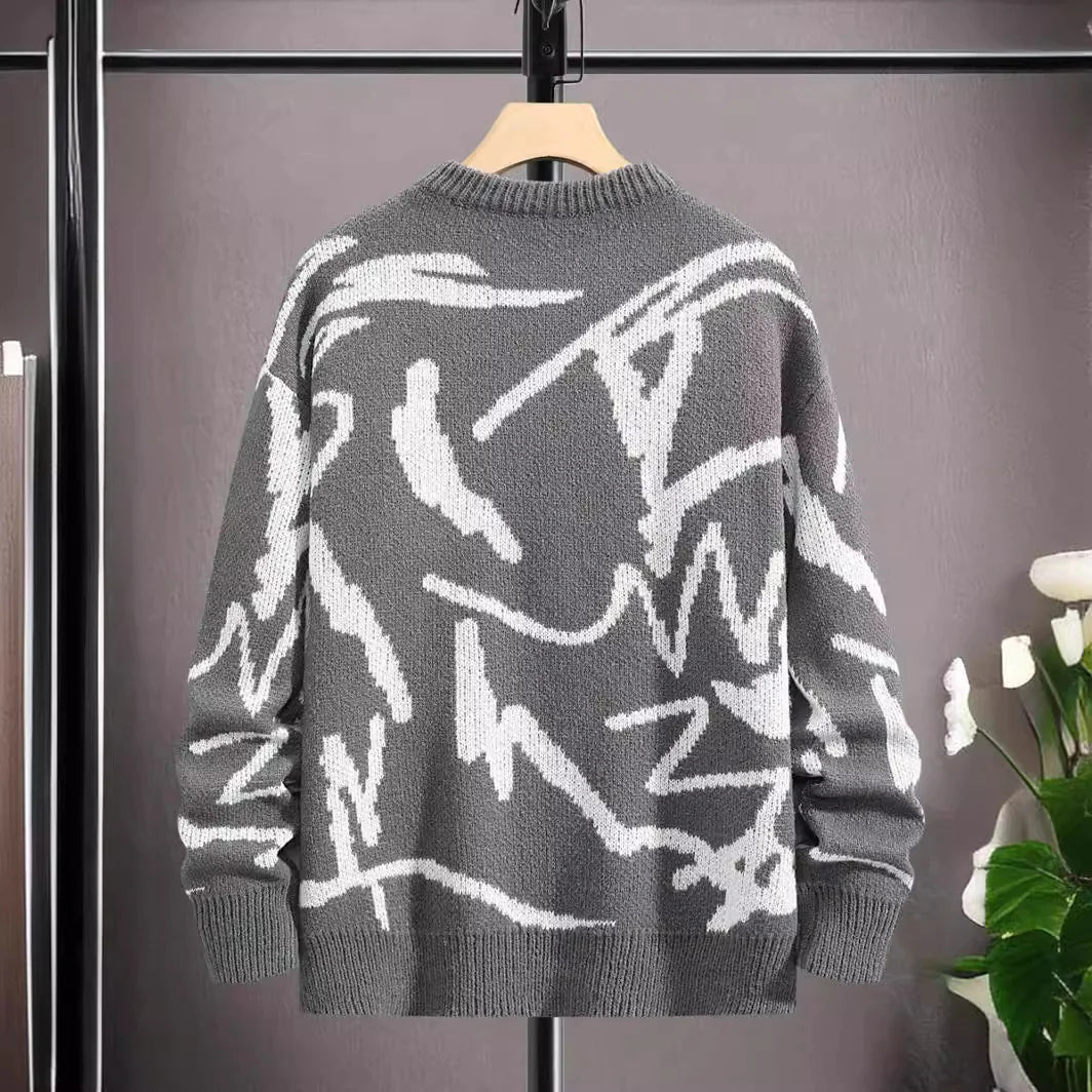 Men's Casual Abstract Sweater