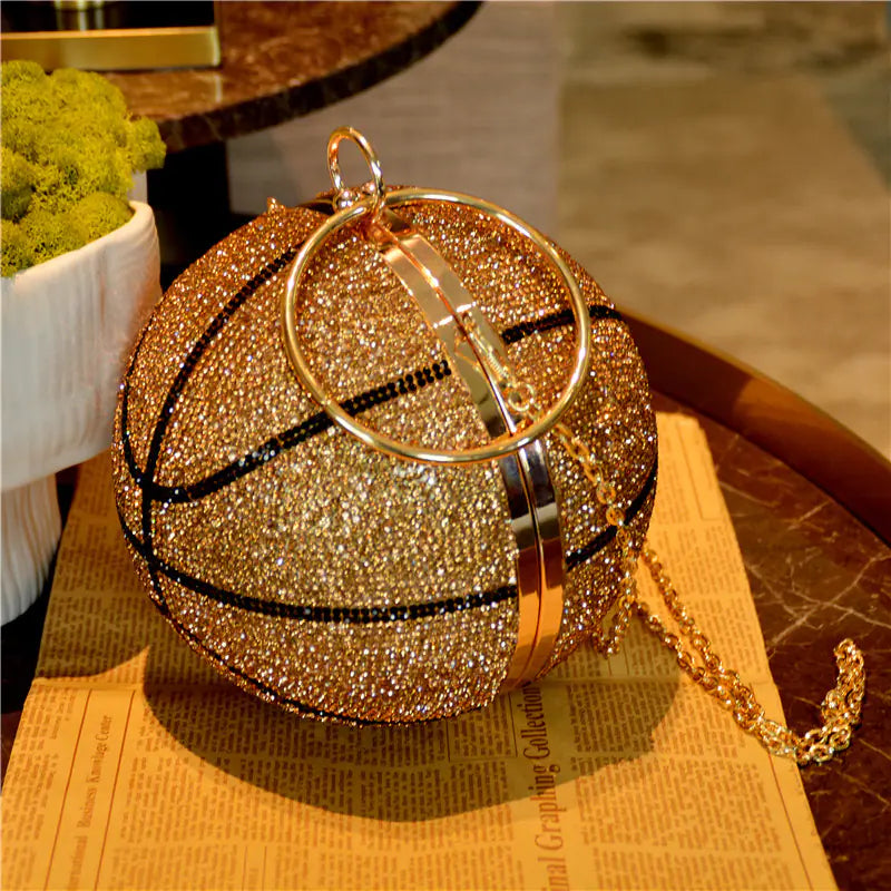 Rhinestone Sphere Bag