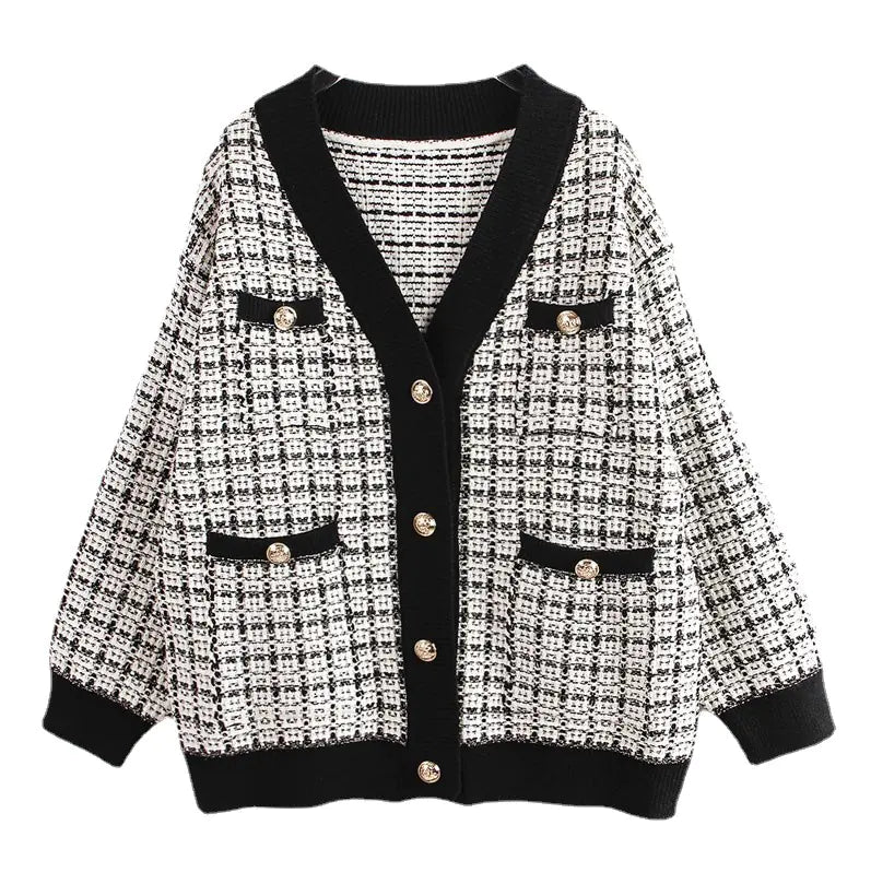 The Lila Plaid Cardigan