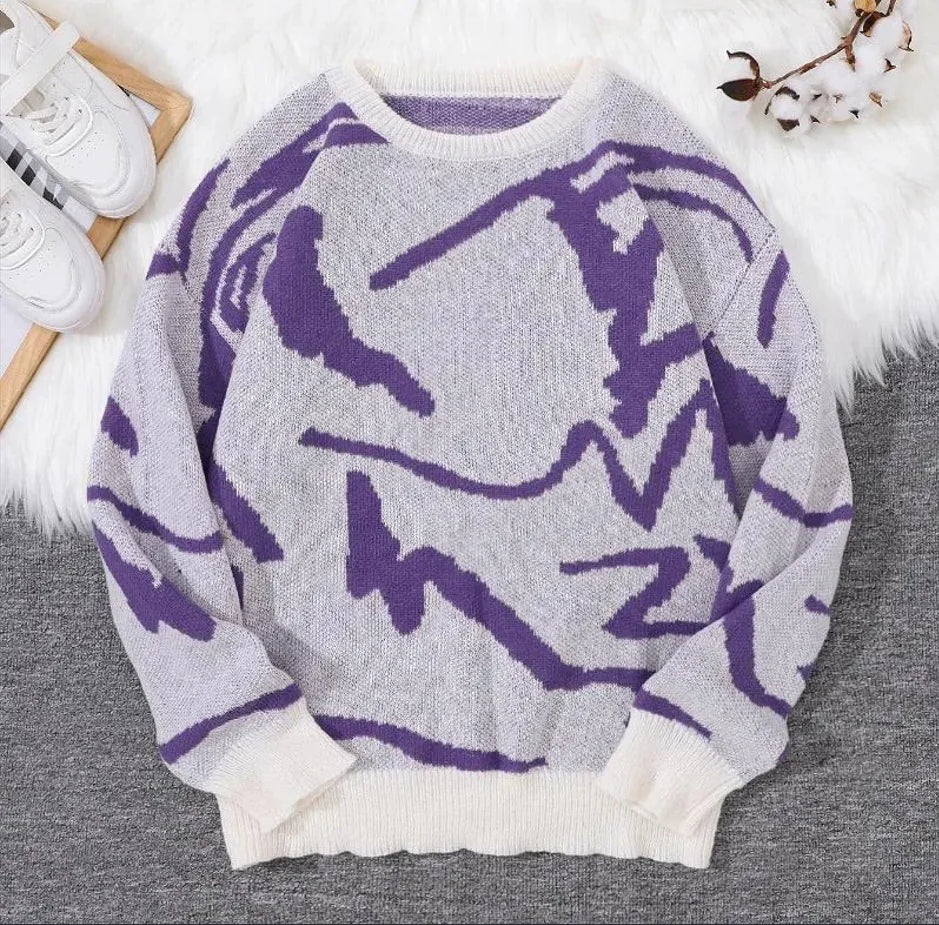 Men's Casual Abstract Sweater