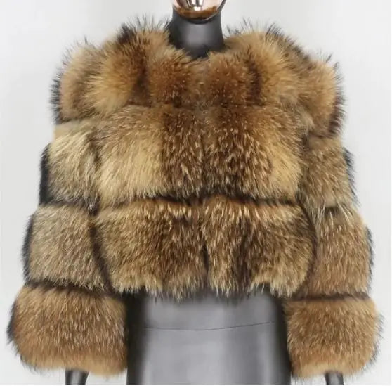 Women’s Cropped Faux Fur Coat