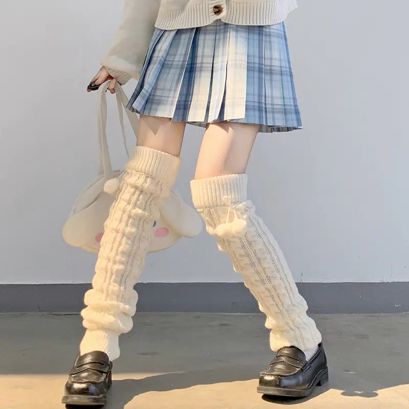 Bow Knit Warmers
