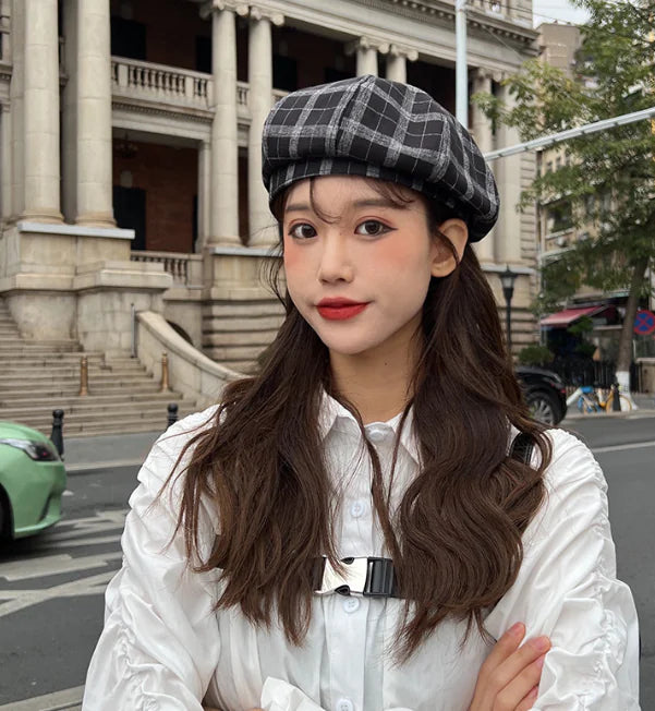 Women’s Vintage Plaid Beret