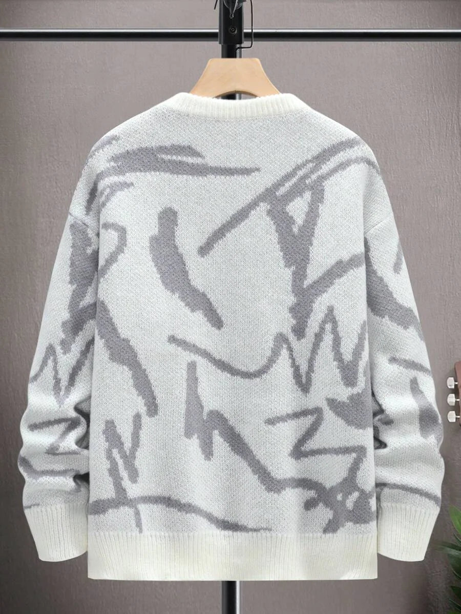 Men's Casual Abstract Sweater