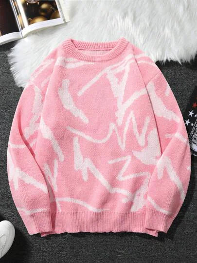 Men's Casual Abstract Sweater