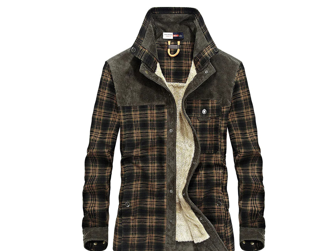 Men’s Plaid Shirt Jacket