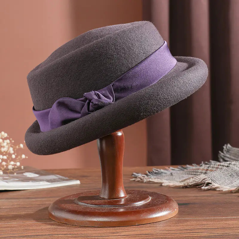 French Style Woolen Bucket Hat