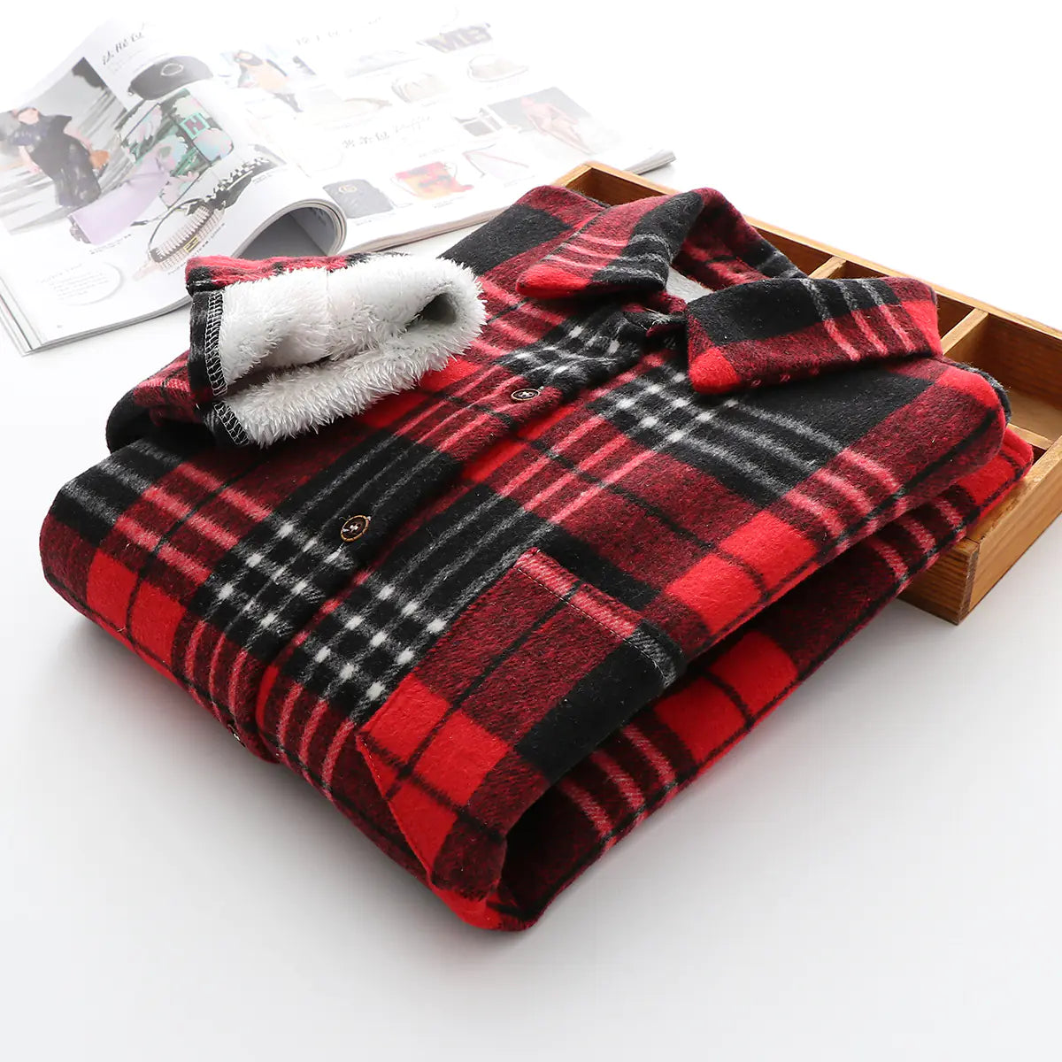 Women’s Cozy Plaid Shirt