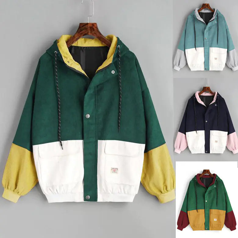 Men’s Hooded Corduroy Jacket