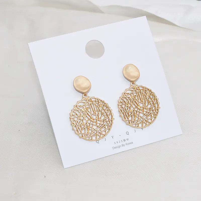 Opal Net Earrings