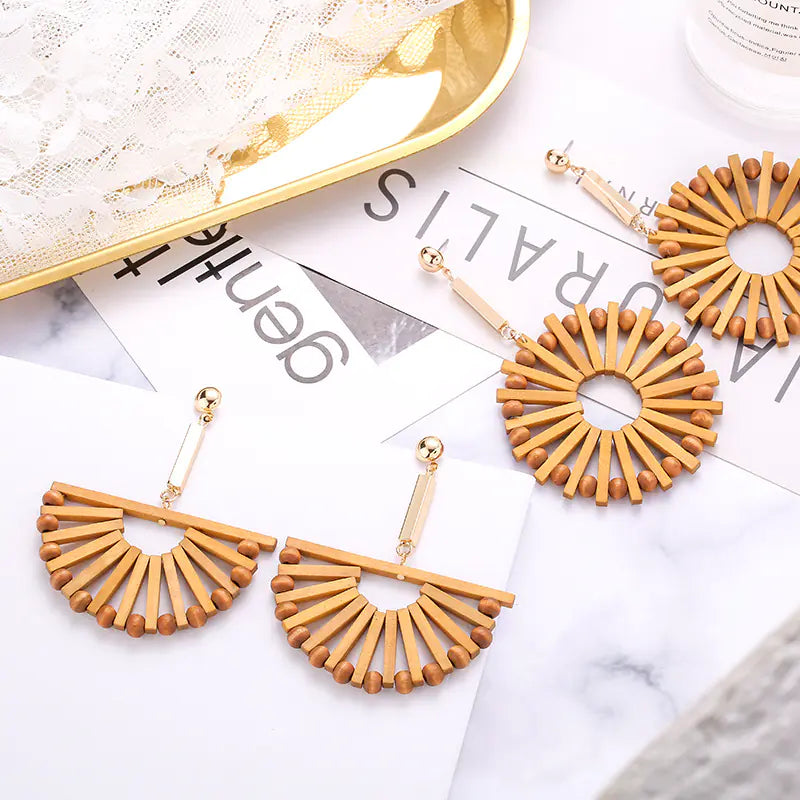Bohemian Wood Earrings