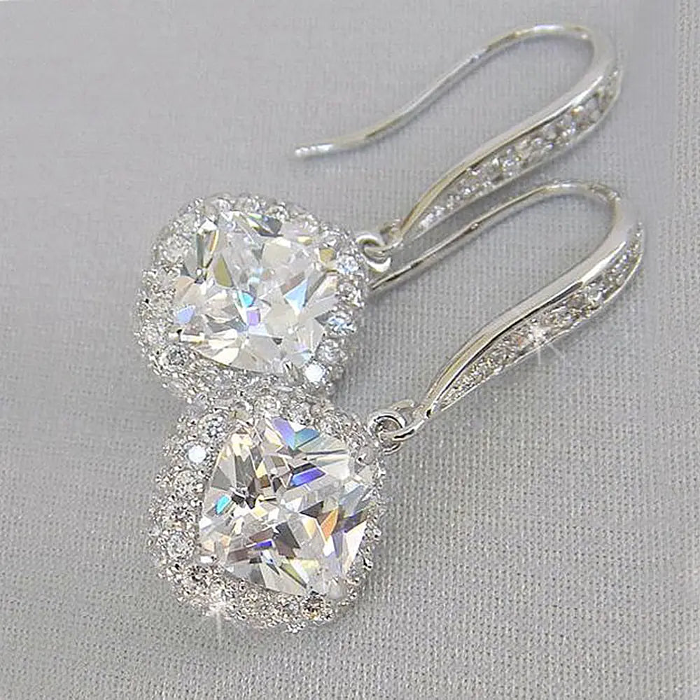Square Zircon Earrings
