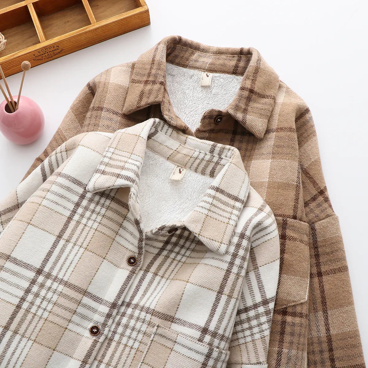 Women’s Cozy Plaid Shirt