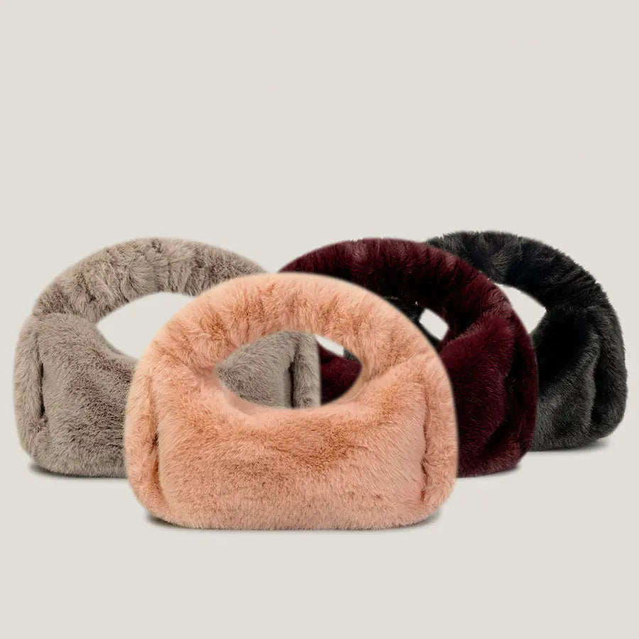 Crescent Fur Handbag