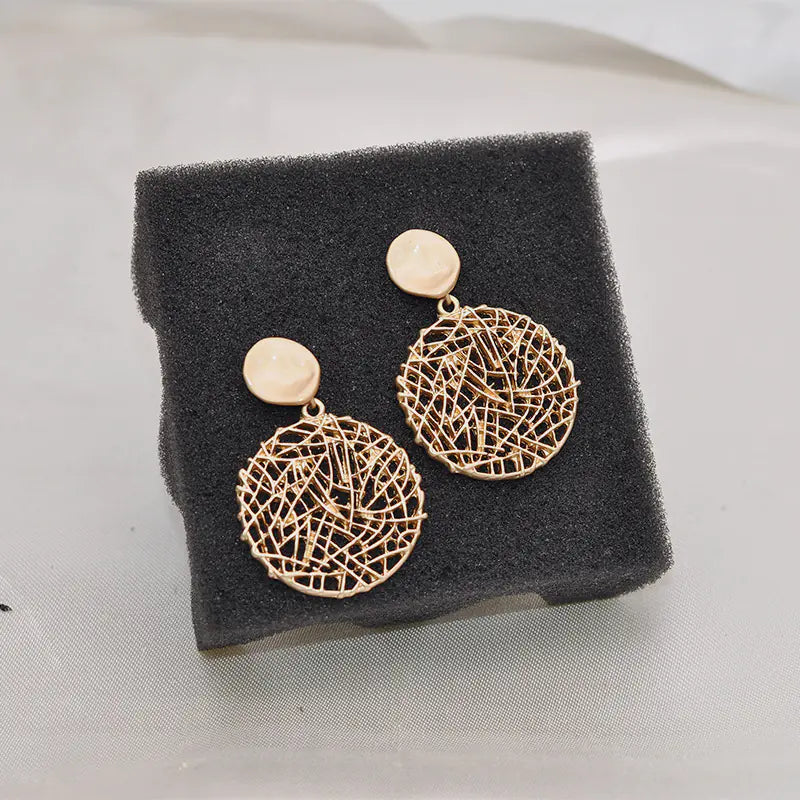 Opal Net Earrings