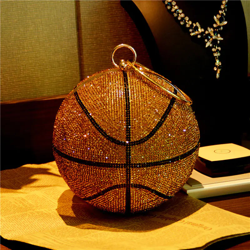 Rhinestone Sphere Bag