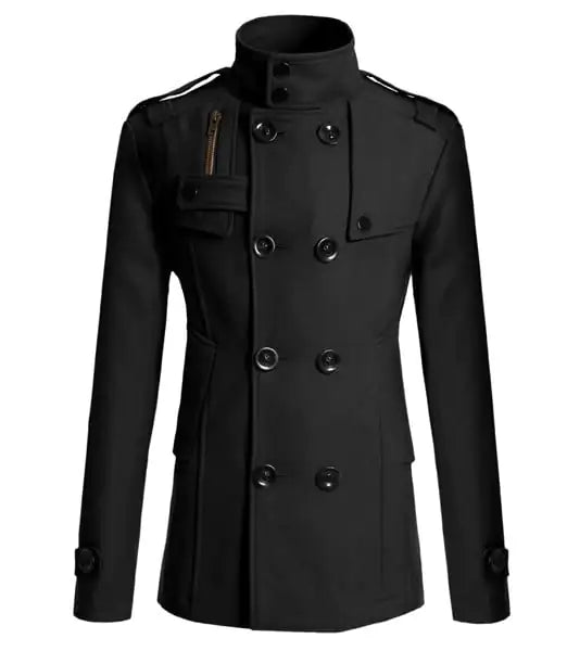 Men's Wool Trench Coat