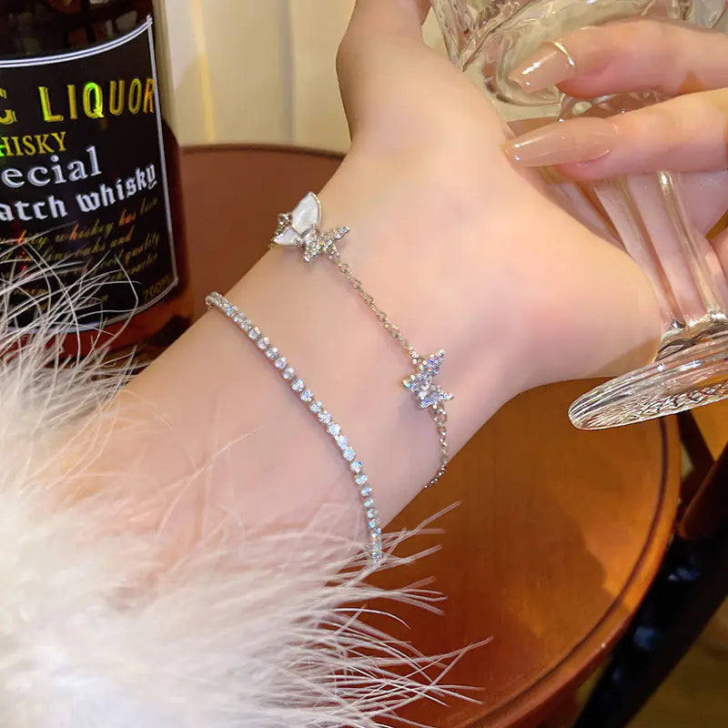 Women’s Butterfly Zircon Bracelet