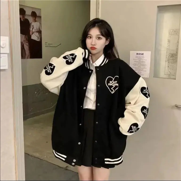 Autumn Heart Bomber Jacket
