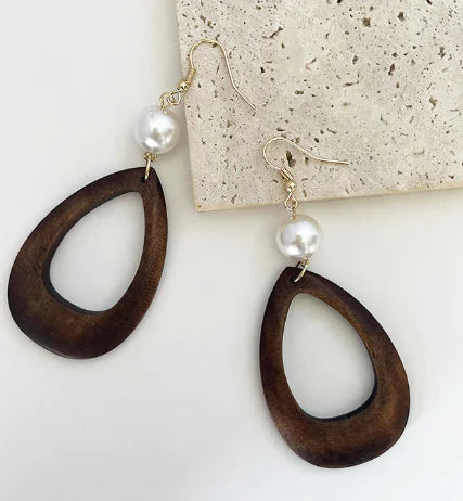 Pearlwood Earrings