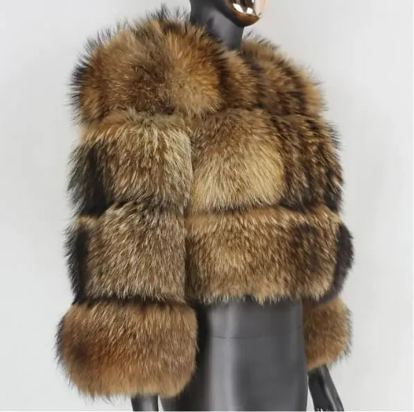 Women’s Cropped Faux Fur Coat