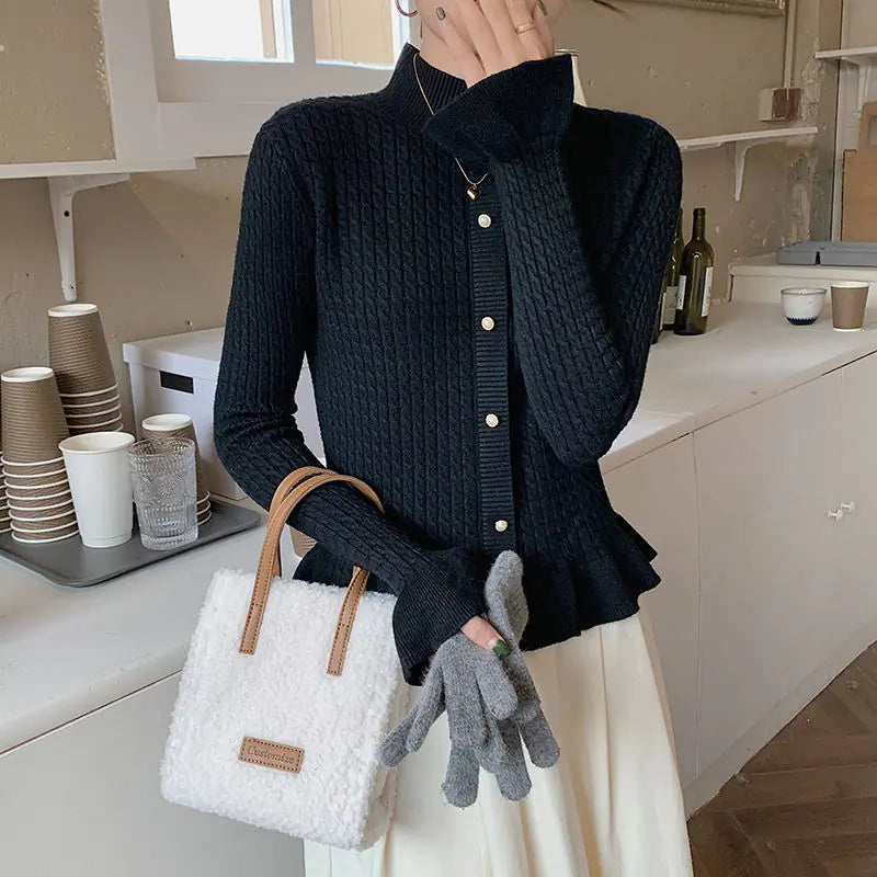 The Tessa Peplum Cardigan