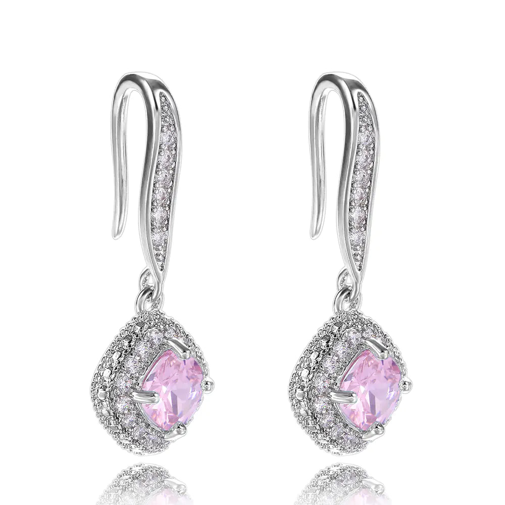 Square Zircon Earrings