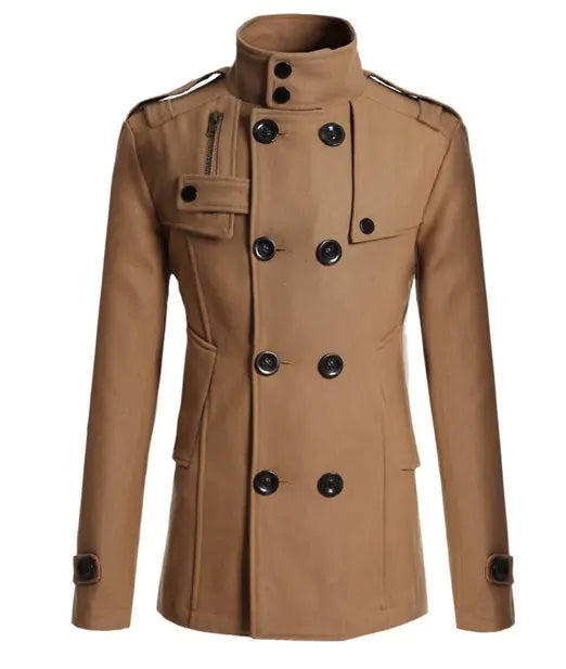 Men's Wool Trench Coat