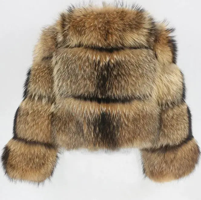 Women’s Cropped Faux Fur Coat
