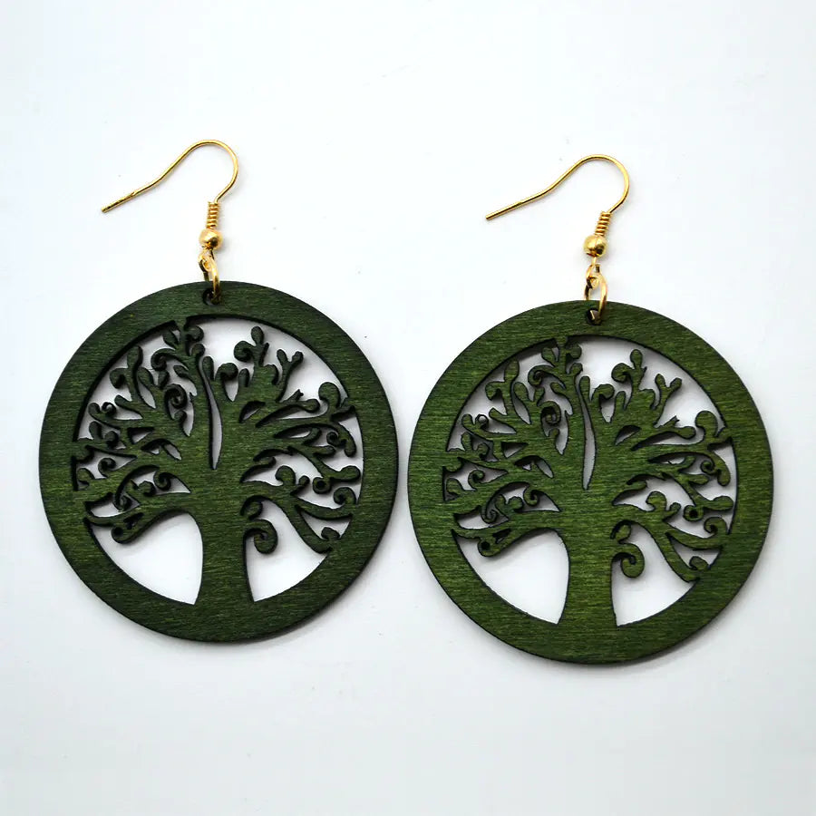 Rosewood Halo Earrings