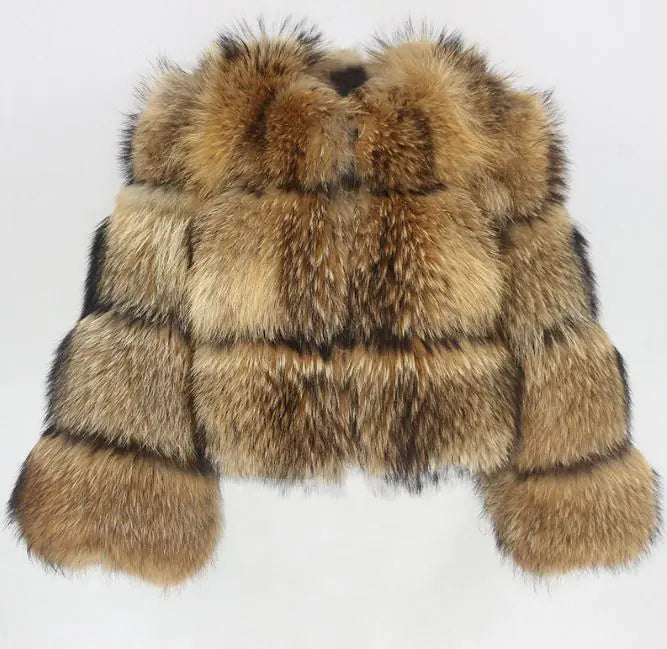 Women’s Cropped Faux Fur Coat