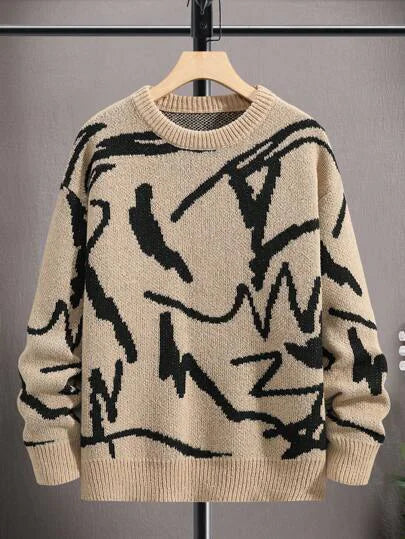 Men's Casual Abstract Sweater